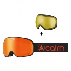 Cairn Magnetik, masque de ski, mat noir orange