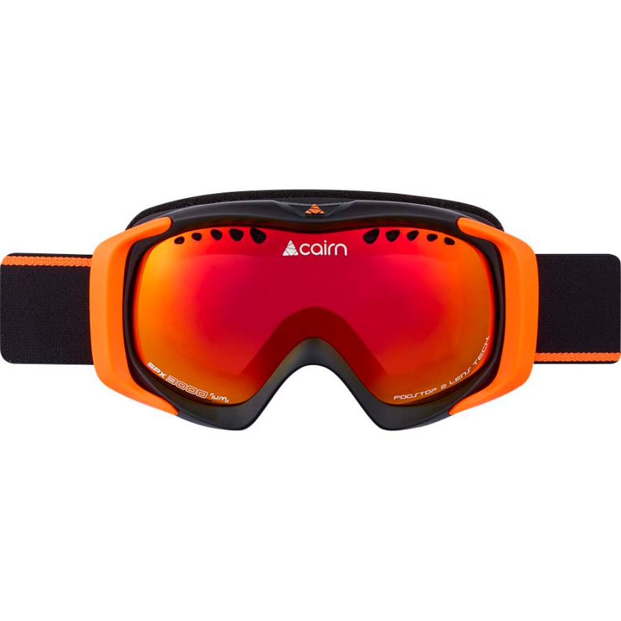 Cairn Mate, maschere da sci, junior, nero opaco/arancione