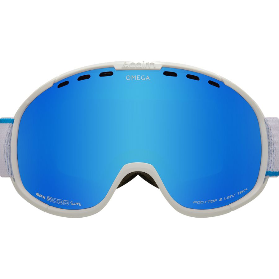 Cairn Omega SPX3000, ski goggles, shiny white blue