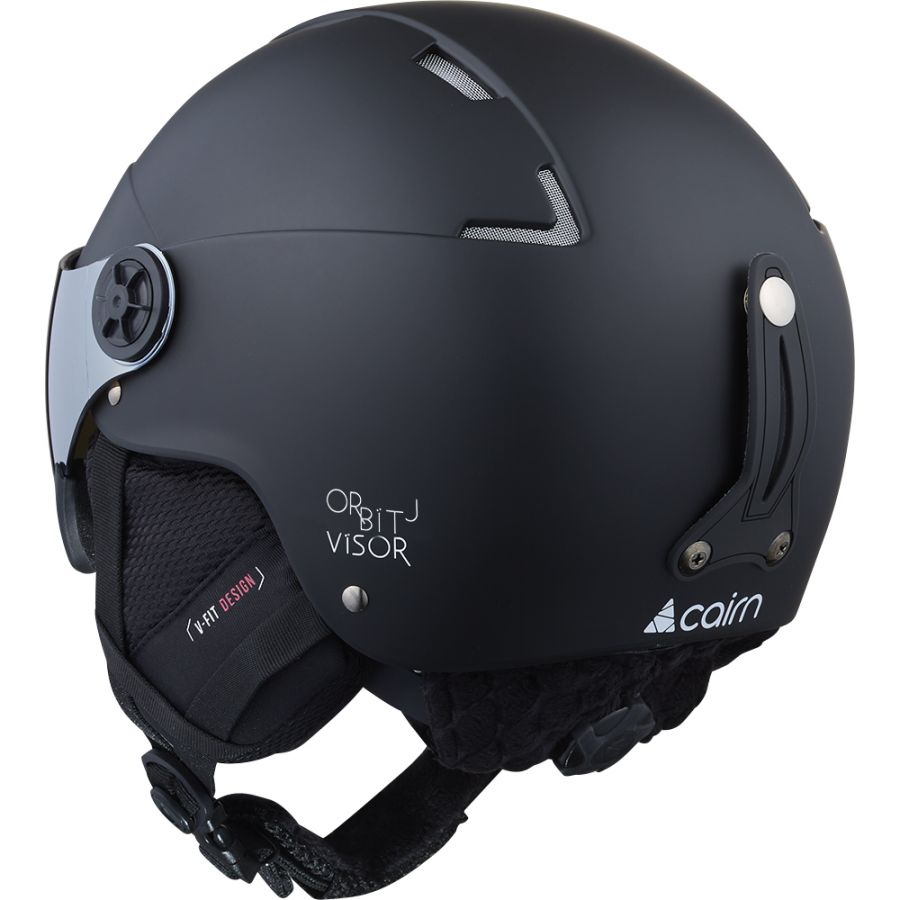 Cairn Orbit Visor J, kask narciarski, juniorski, czarny matowy