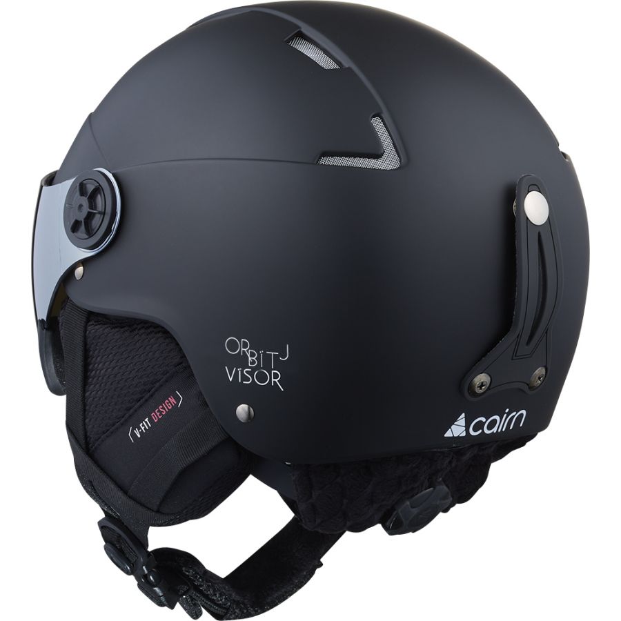 Cairn Orbit Visor J, ski helmet, junior, mat black