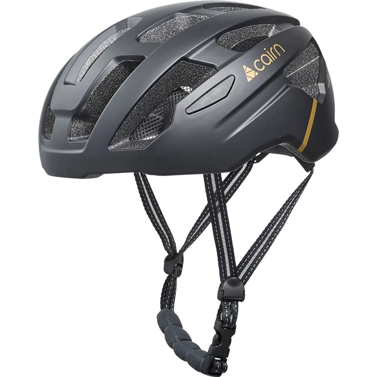 Cairn Prism II, cykling helmet, mat black gold