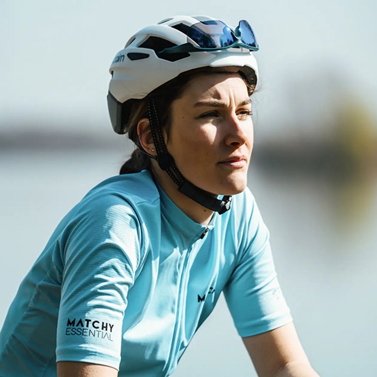 Cairn Prism II, cykling helmet, mat white pearl
