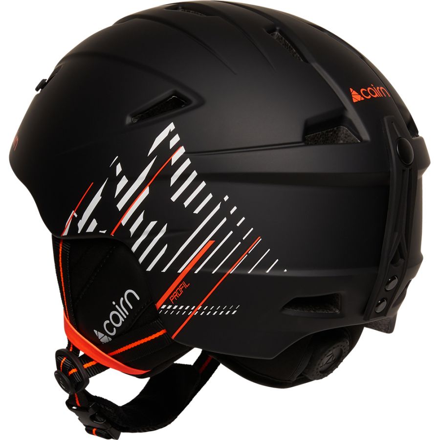 Cairn Profil, casque de ski, mat noir/orange