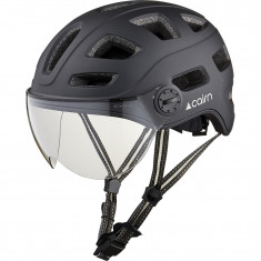 Cairn Quartz Visor, casco da ciclismo, nero