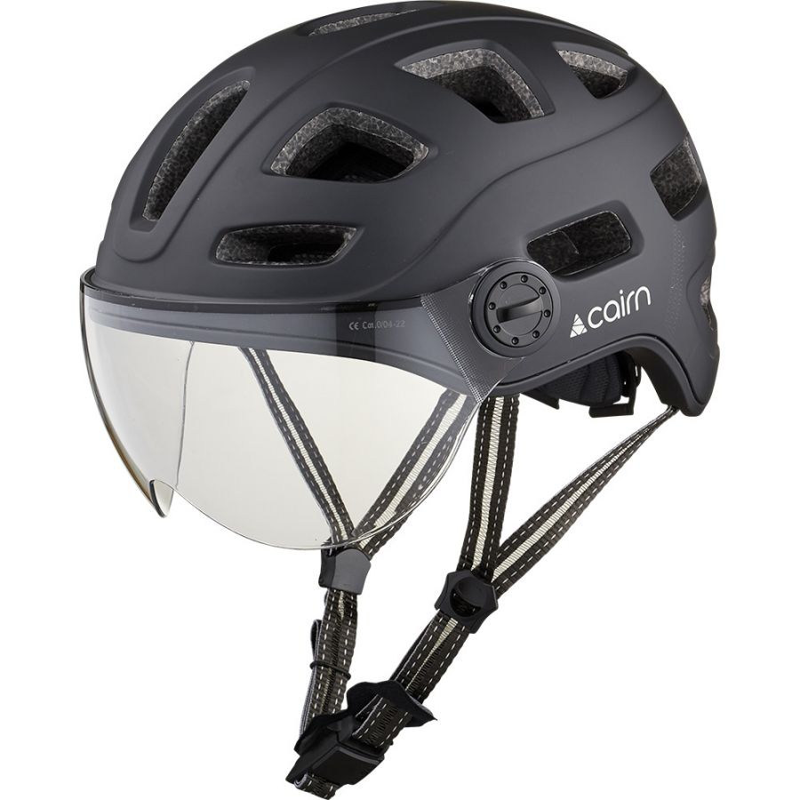 Cairn Quartz Visor, casco de ciclismo, negro
