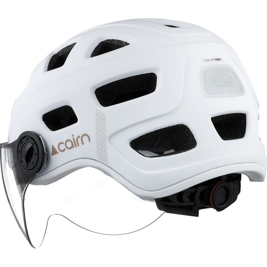 Cairn Quartz Visor, casque de vélo, blanc
