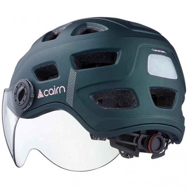 Cairn Quartz Visor, Cykelhjälm, Grön