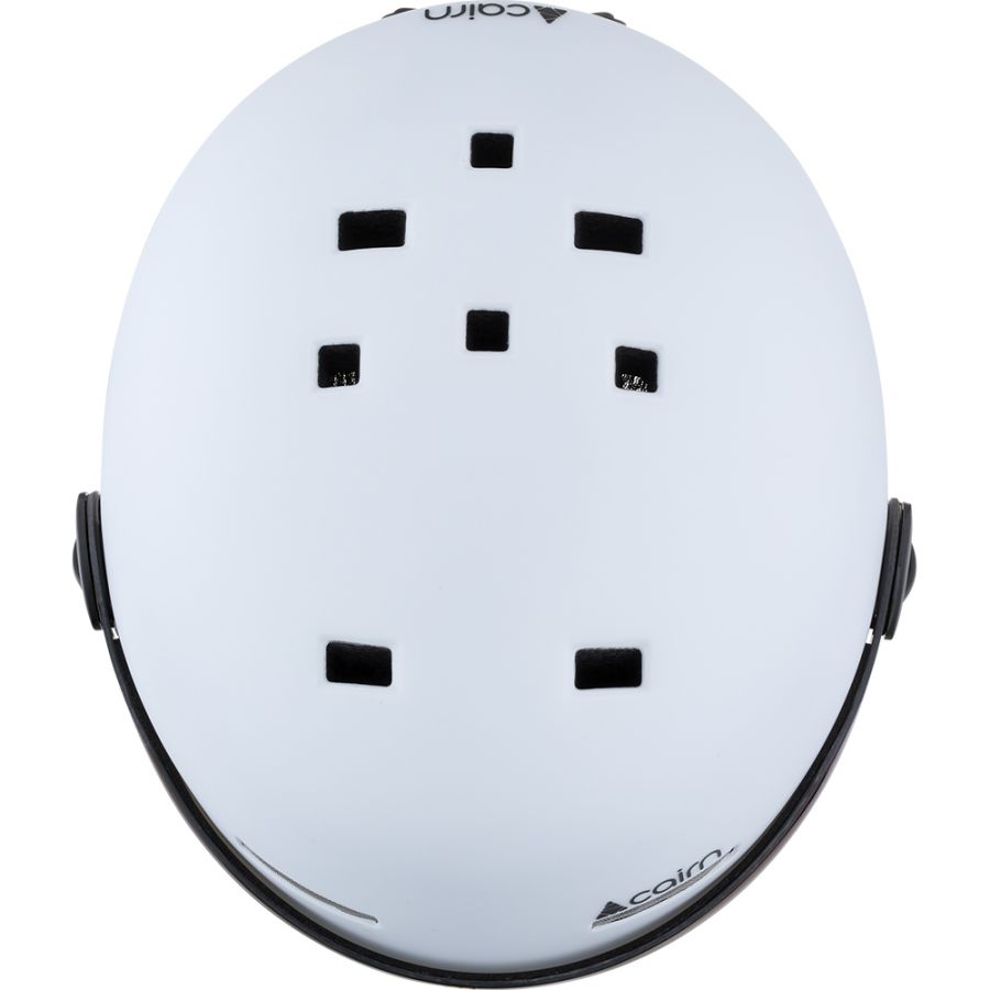 Cairn Reflex Visor, casco da sci con visiera, bianco opaco