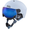 Cairn Reflex Visor, casque de ski avec visière, mat blanc