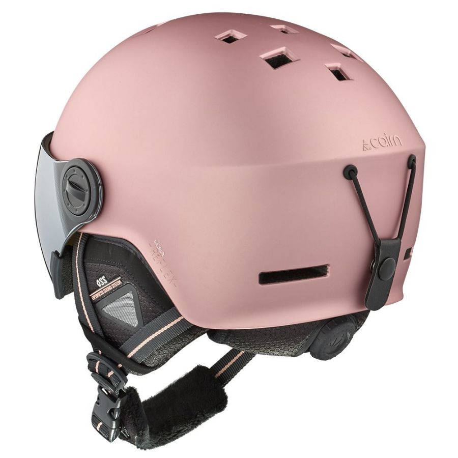 Cairn Reflex Visor, ski helm met vizier, roze