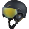 Cairn Reflex Visor, ski helm met vizier, zwart/goud