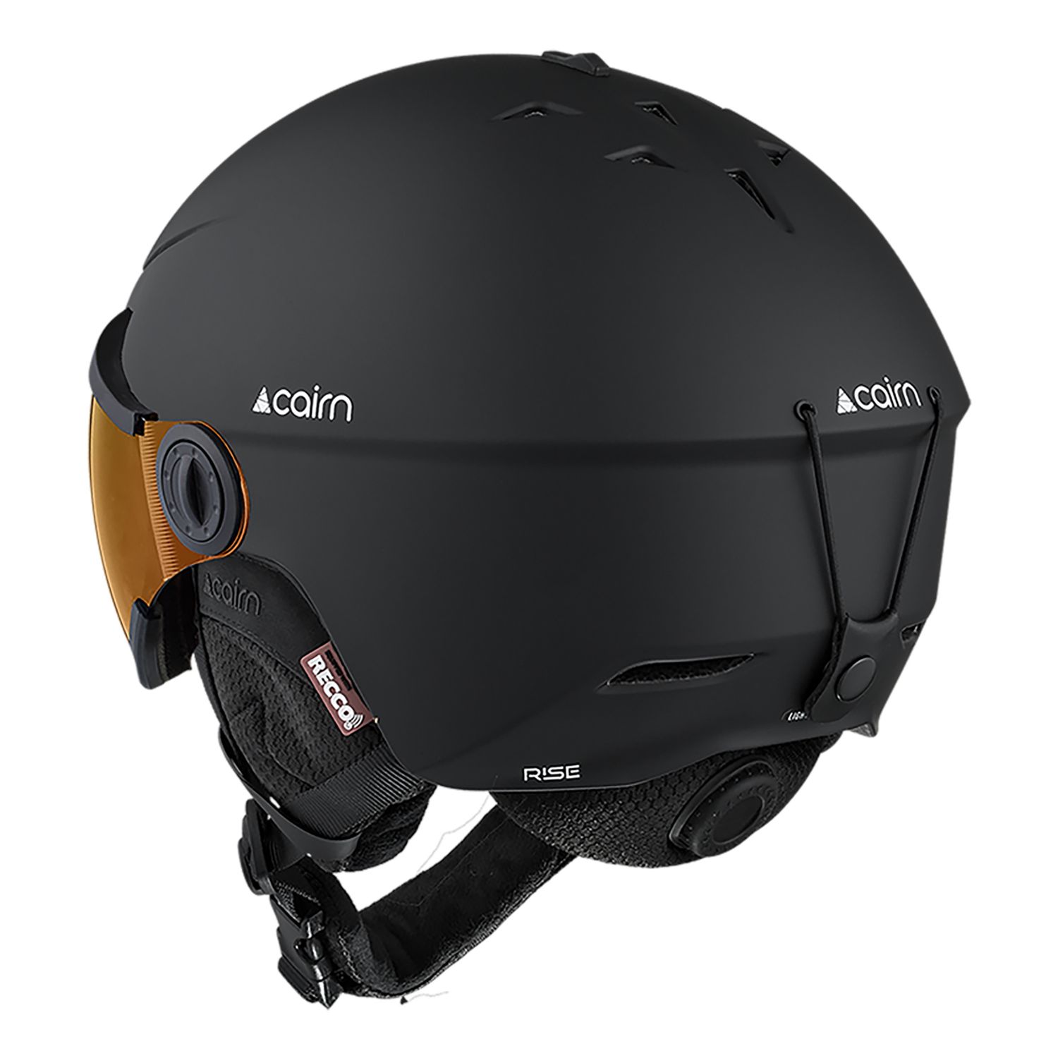 Cairn Rise II Photochromic, Skihelm mit Visier, schwarz