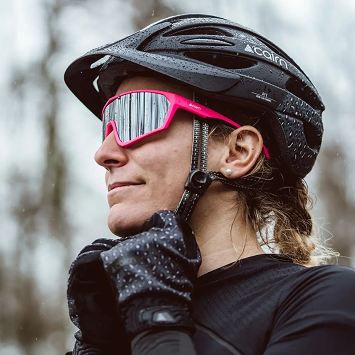 Cairn Rocket Polarized, sunglasses, mat neon pink black