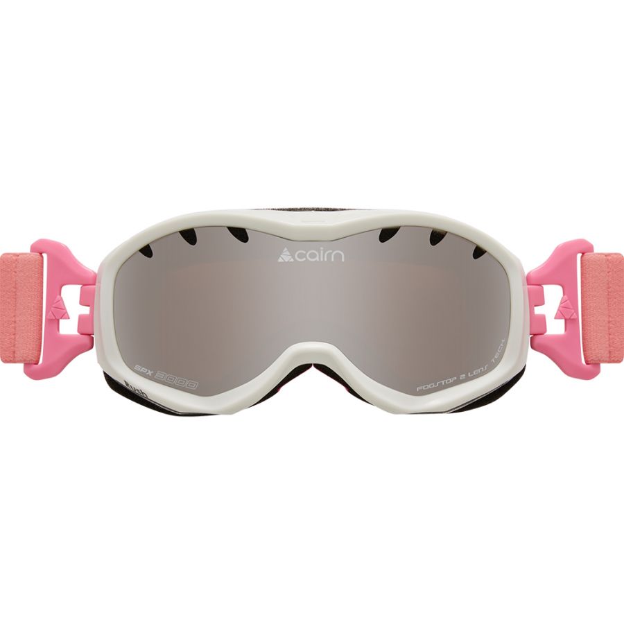 Cairn Rush SPX3000, lunettes de ski, junior, blanc/rose clair