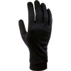 Cairn Silk, guanti interni, donna, nero