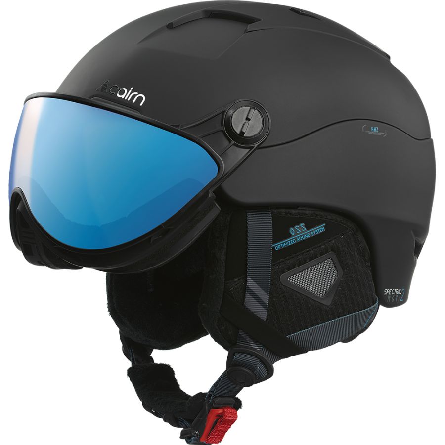 Cairn Spectral Visor Magnet 2 IUM, ski helmet with visor, blackazure