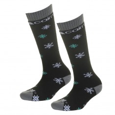 Cairn Spirit ski socks, 2-pack, kids, black snow