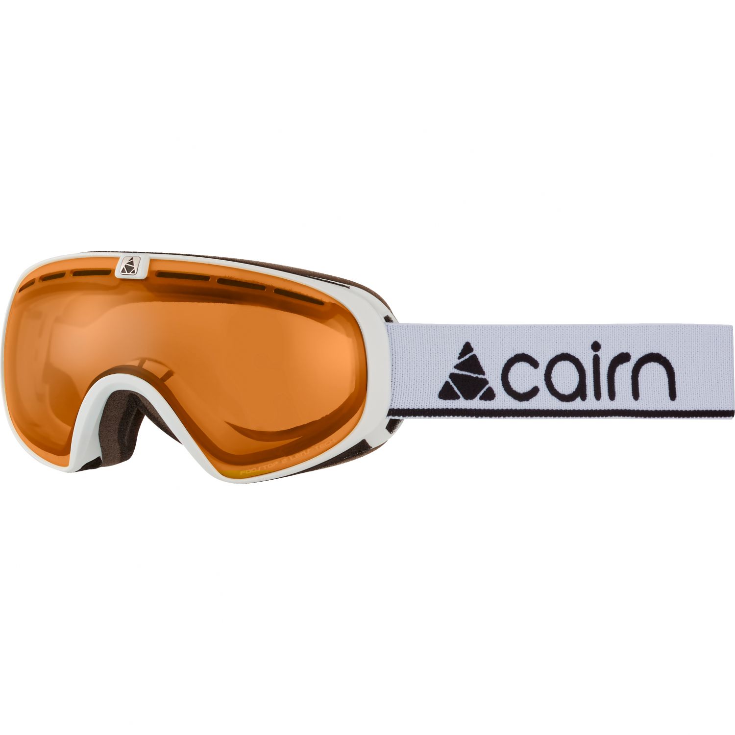 Cairn Spot OTG photochromique, masque de ski, blanc