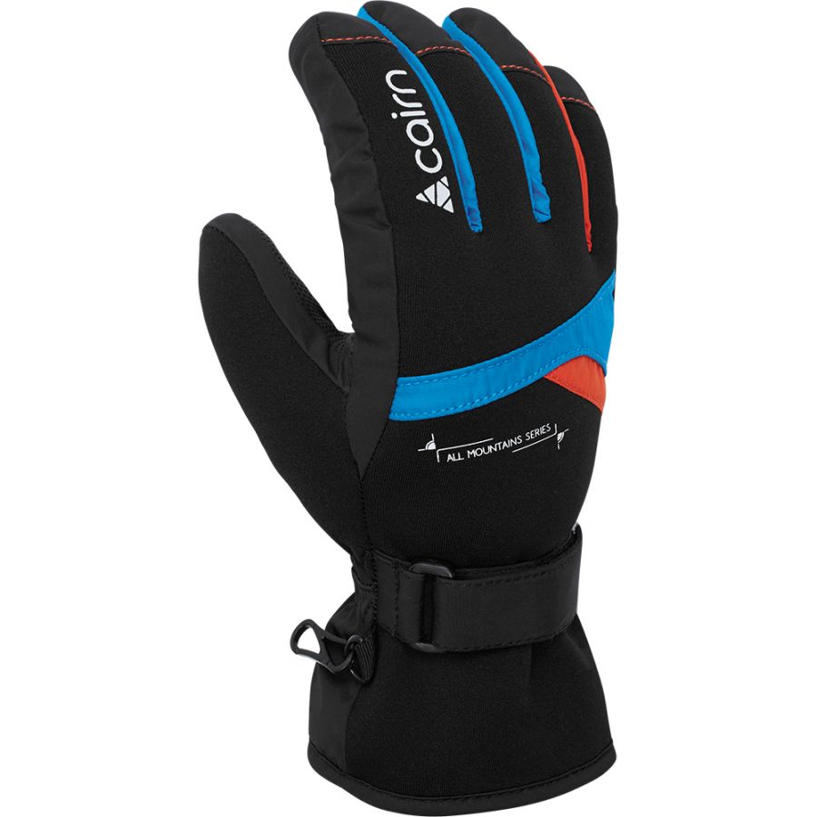 Cairn Styl C-Tex, ski gloves, junior, azure scarlet