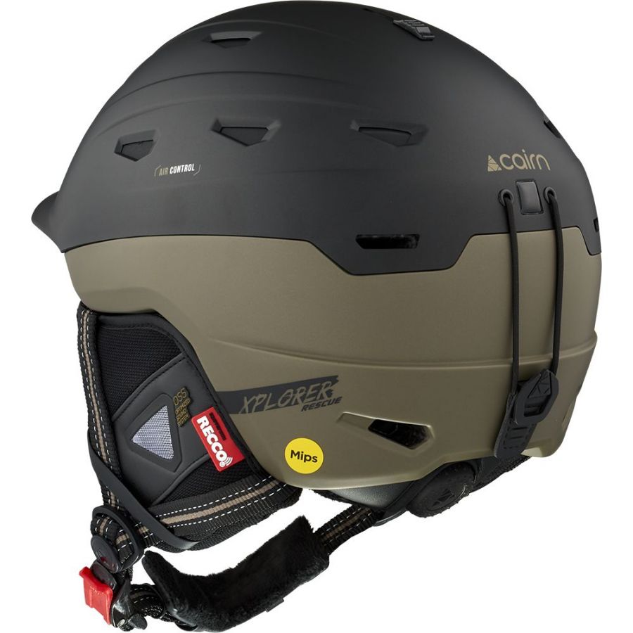 Cairn Xplorer Rescue Mips, kask narciarski, czarny/br?zowy