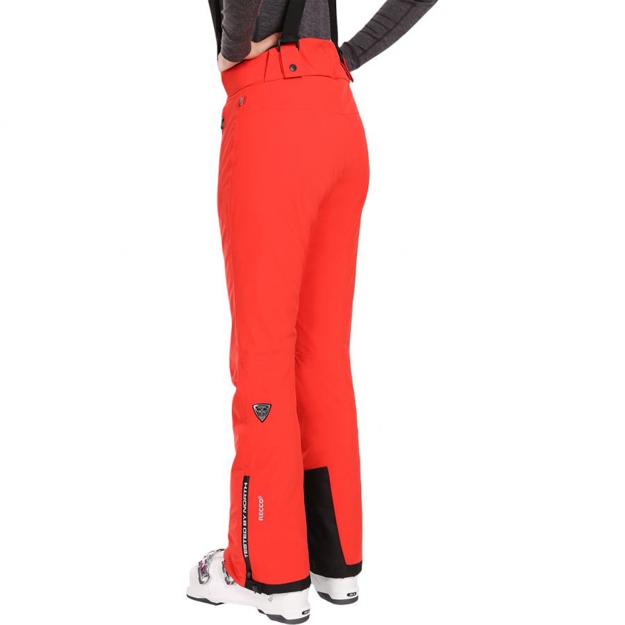Calças de esqui Kilpi Ravel para mulher, vermelhas