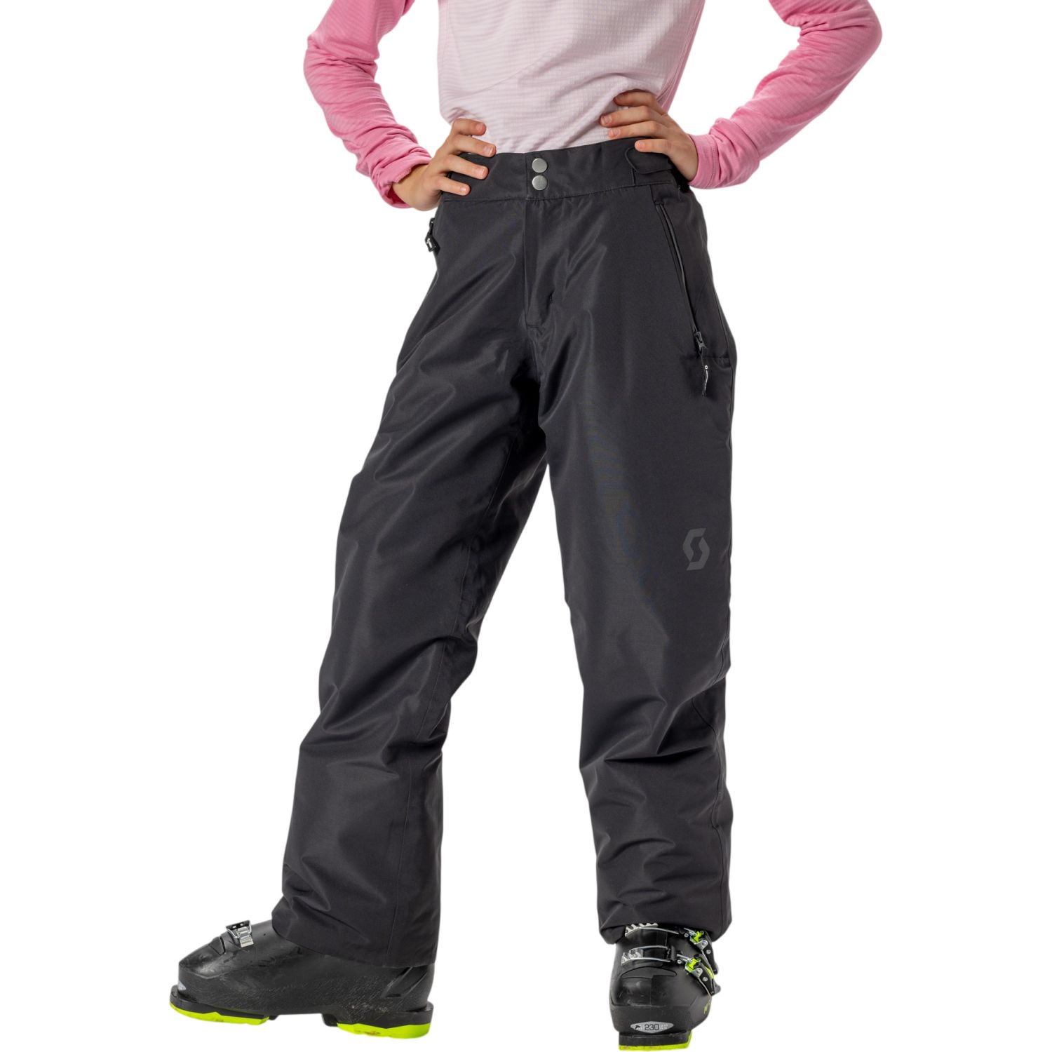 Calças de esqui Scott Ultimate Dryo, júnior, preto