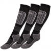Calze da sci Accezzi Merino 20, 3 paia, nero