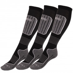 Calze da sci Accezzi Merino 20, 3 paia, nero