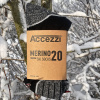 Calze da sci Accezzi Merino 20, 3 paia, nero