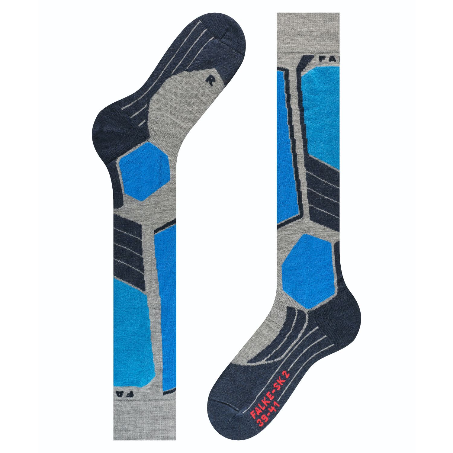 Calze da sci Falke SK2, uomo, grigio