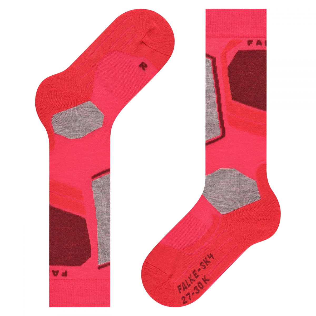 Calzini da sci Falke SK4, bambini, rosa