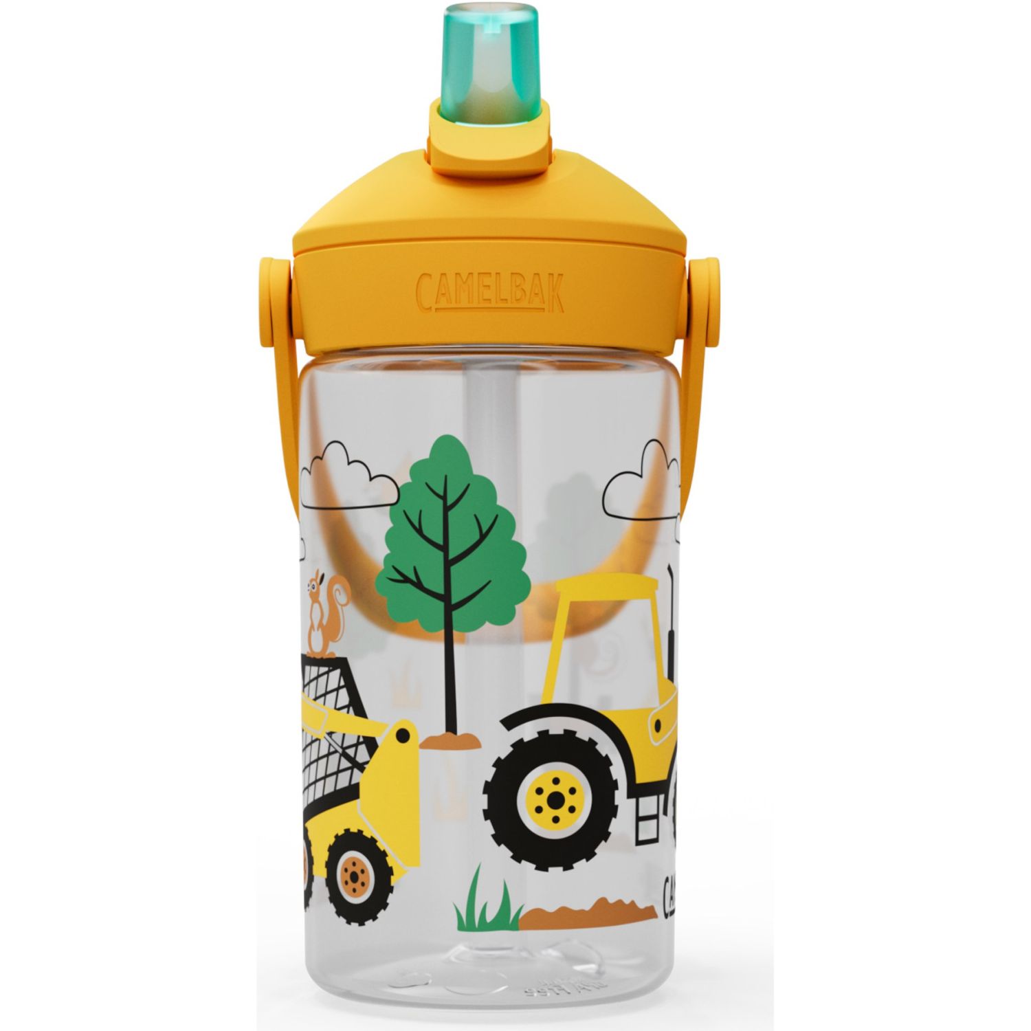 Camelbak Thrive Flip Straw Kids 400ml, tractors and tress