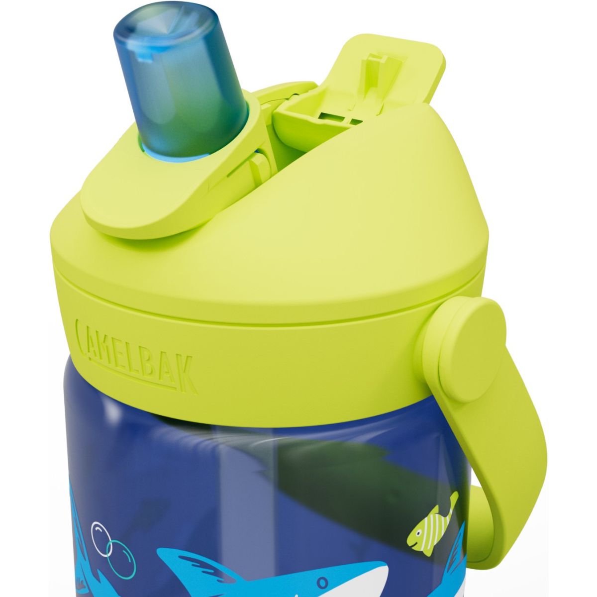 Camelbak Thrive Flip Straw Kids 400ml, Trinkflasche, Kinder, Haie und Rochen