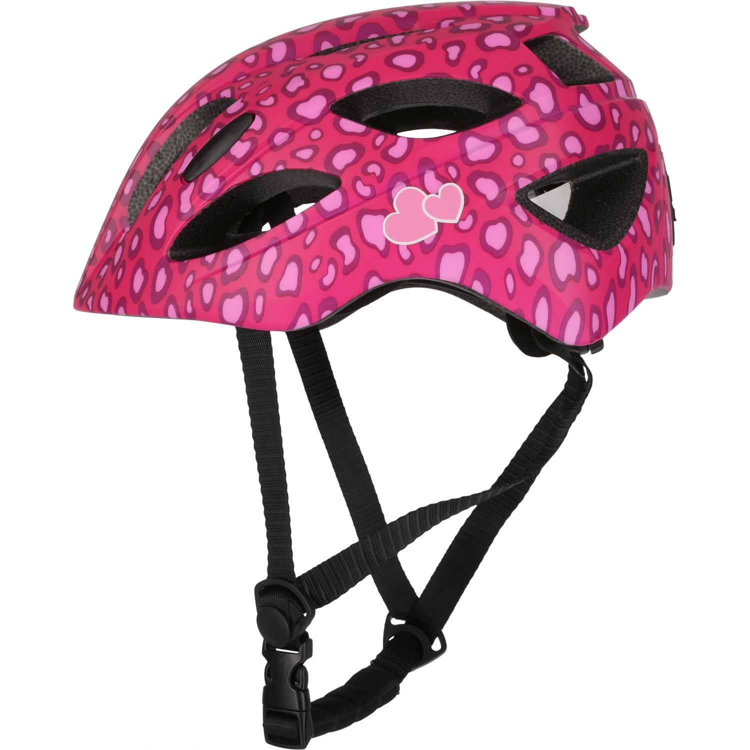 Capacete de bicicleta Crazy Safety Cool Spots, júnior, cor-de-rosa