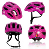 Capacete de bicicleta Crazy Safety Cool Spots, júnior, cor-de-rosa