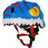 Capacete de bicicleta Crazy Safety Dino, júnior, azul