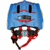 Capacete de bicicleta Crazy Safety Dino, júnior, azul