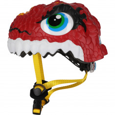 Capacete de bicicleta Crazy Safety Dragon, júnior, vermelho