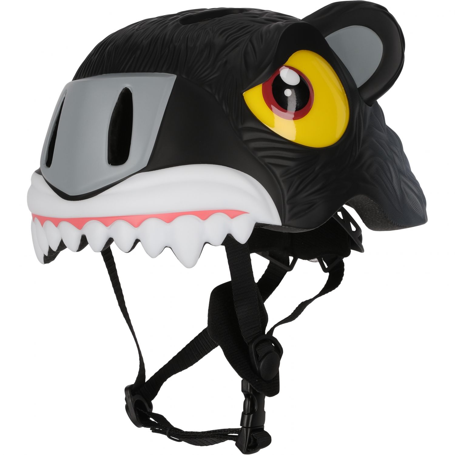 Capacete de bicicleta Crazy Safety Panther, júnior, preto