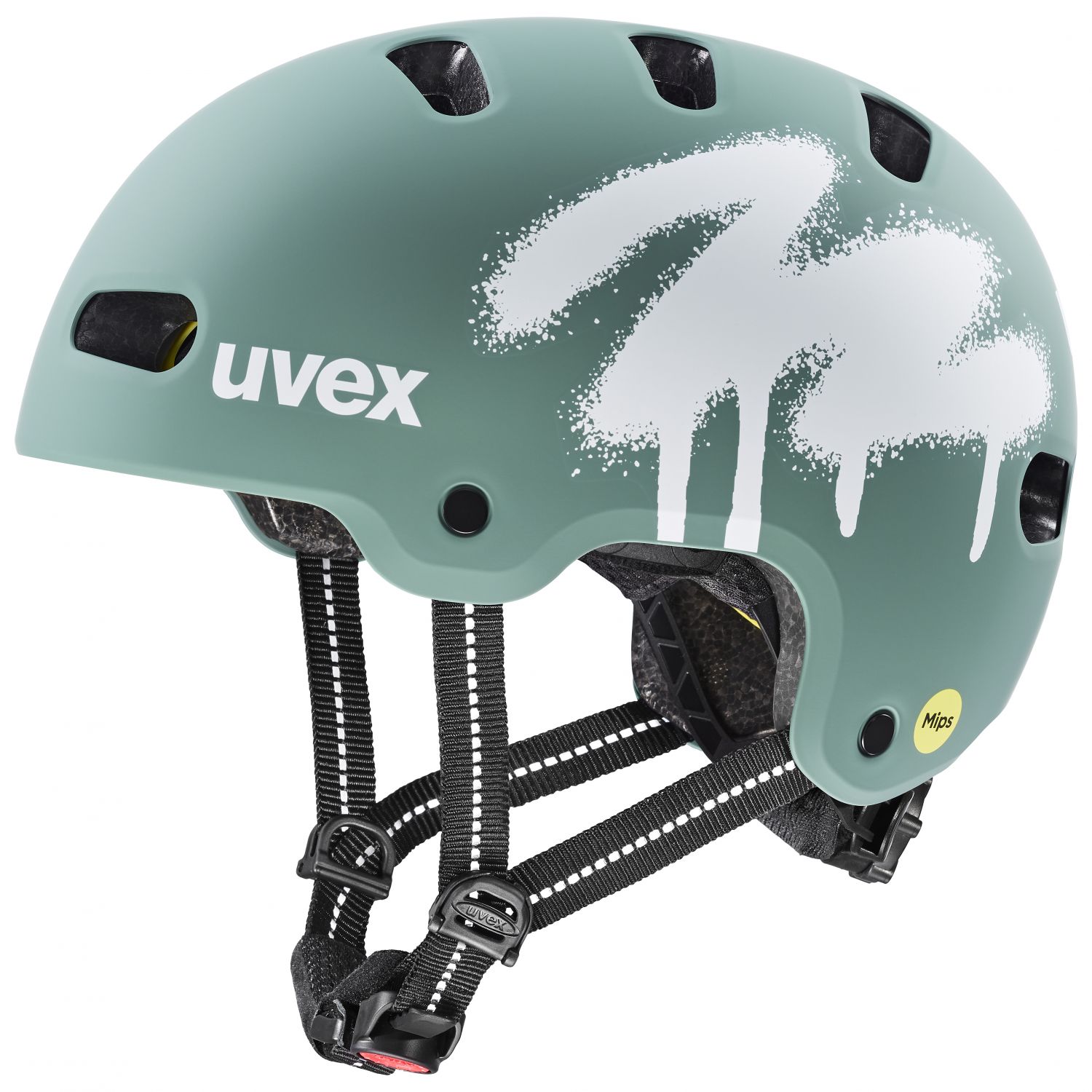 Capacete de ciclismo Uvex Kid 4 Style MIPS, júnior, verde
