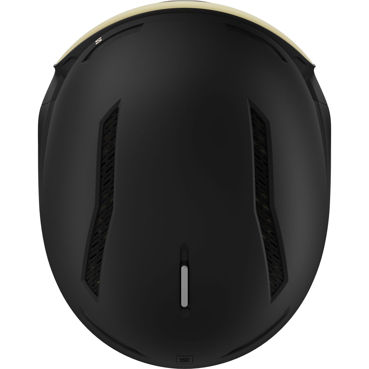 Capacete de esqui Salomon Driver Prime Sigma Plus com viseira, preto/bronze