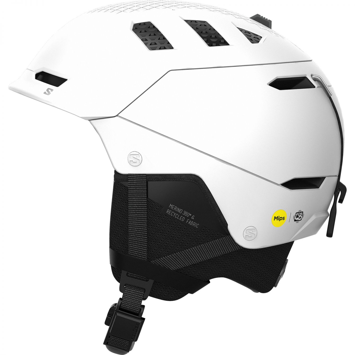 Capacete de esqui Salomon Husk Prime Mips, branco