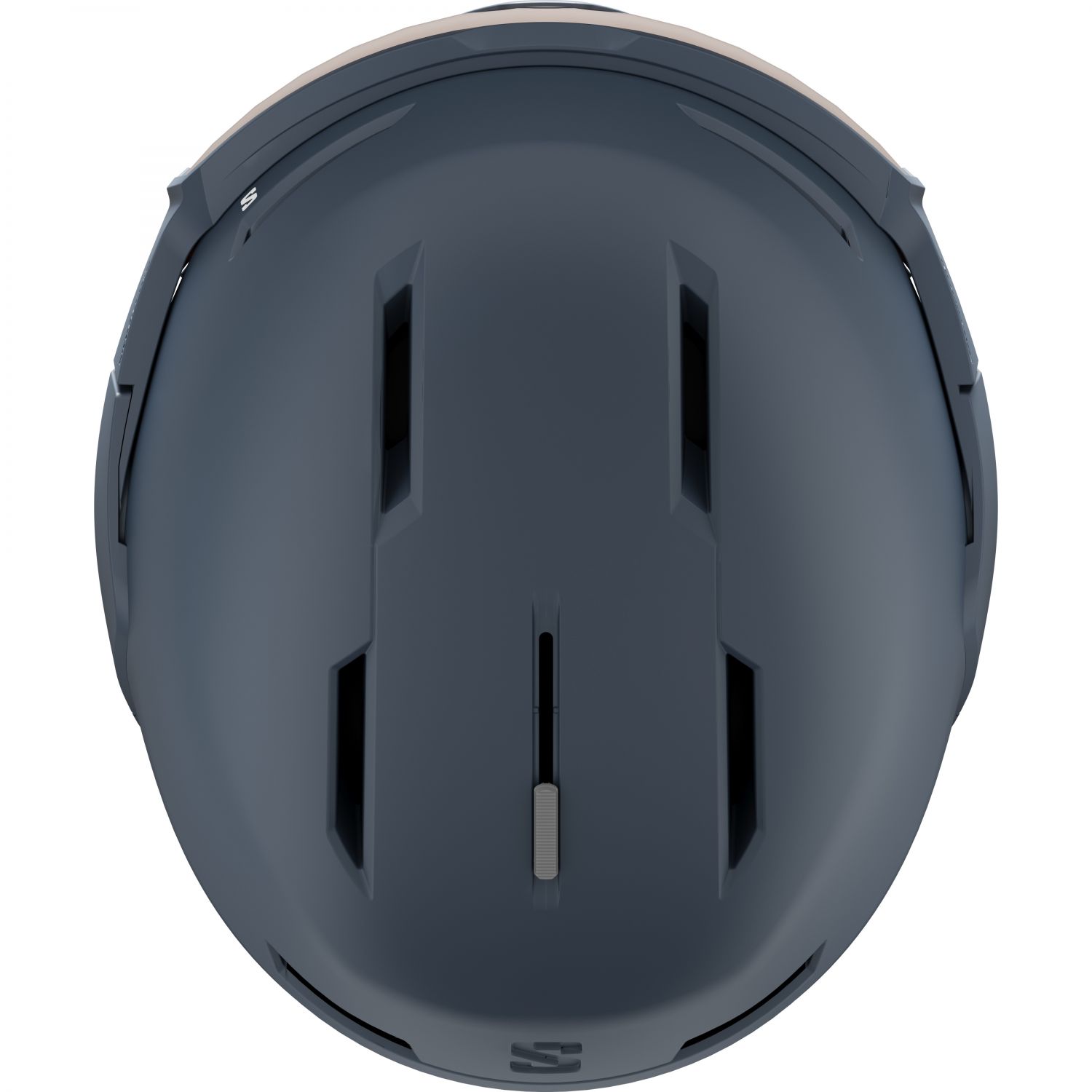 Capacete de esqui Salomon Osmo com viseira, azul escuro
