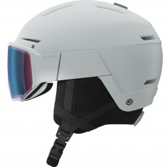 Capacete de esqui Salomon Osmo Pro Sigma Photo com viseira, azul claro