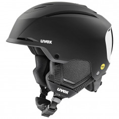 Capacete de esqui Uvex Resolution MIPS, preto/branco