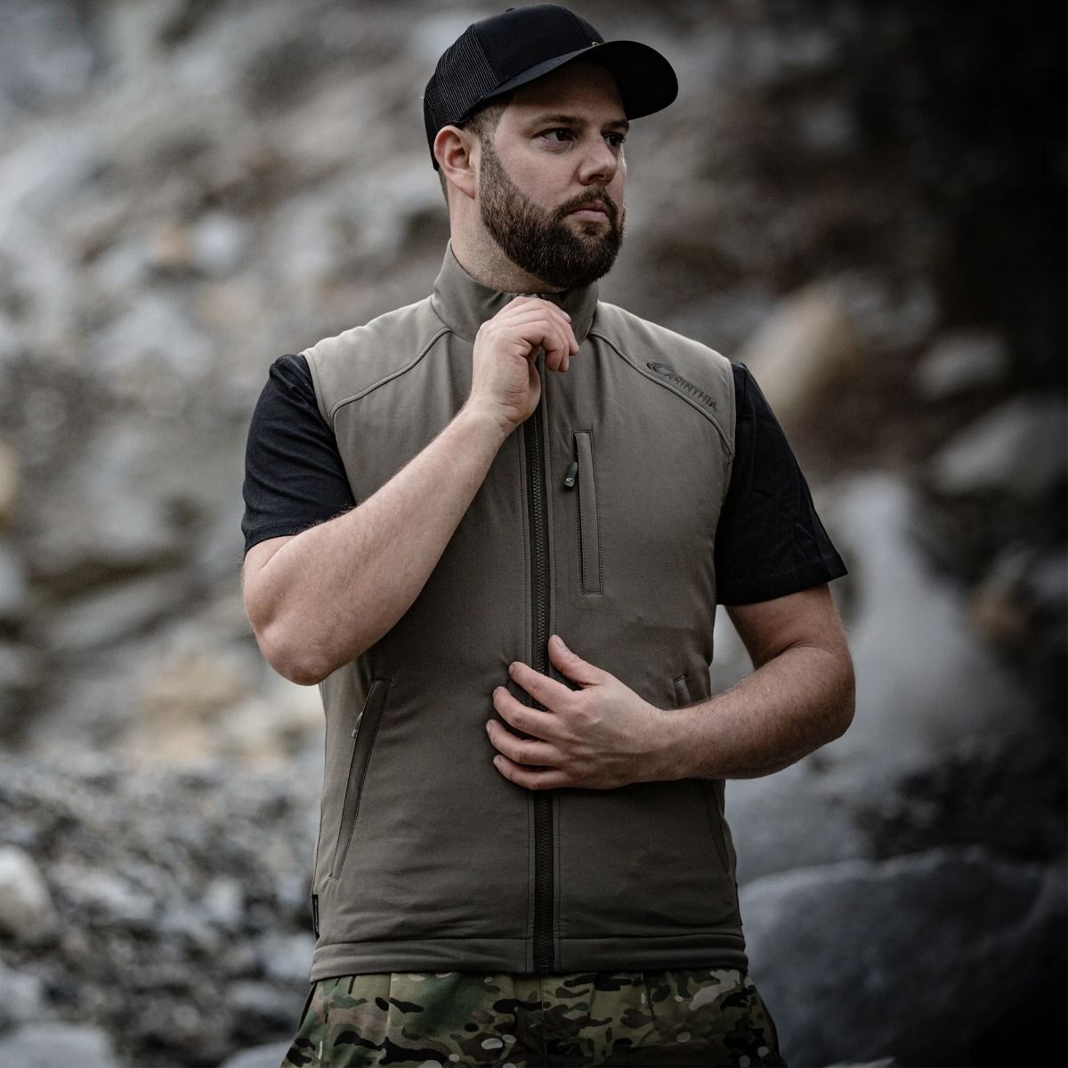 Carinthia Loftshell Vest, unisex, verde