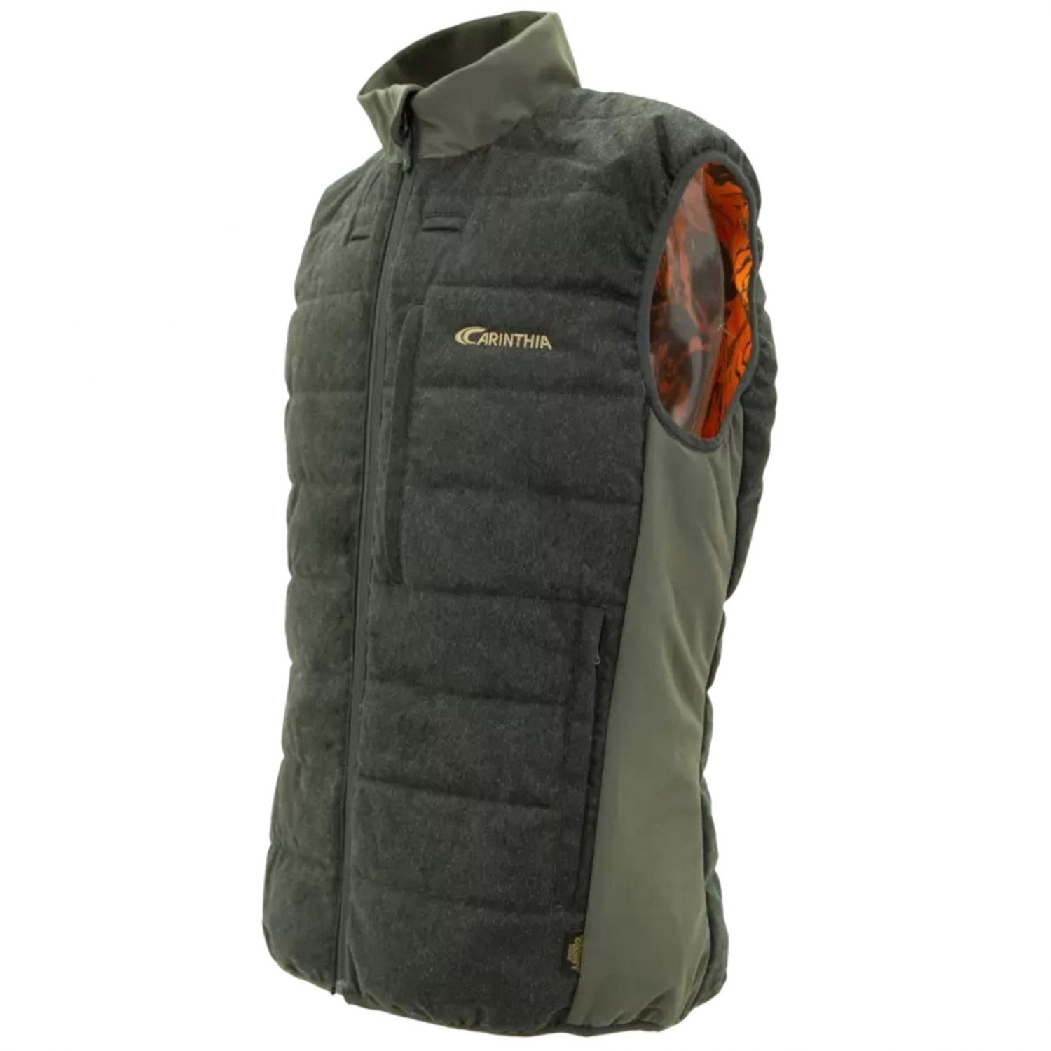 Carinthia Ultra Loden Vendbar Colete, masculino, verde