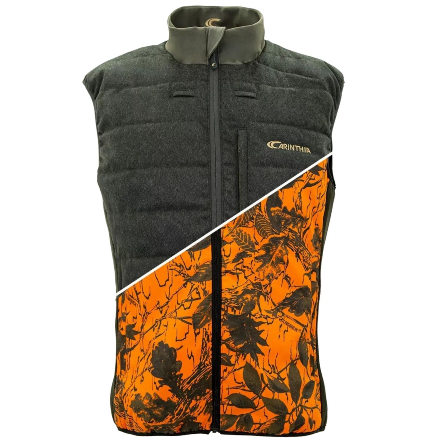 Carinthia Ultra Loden Vendbar Colete, masculino, verde