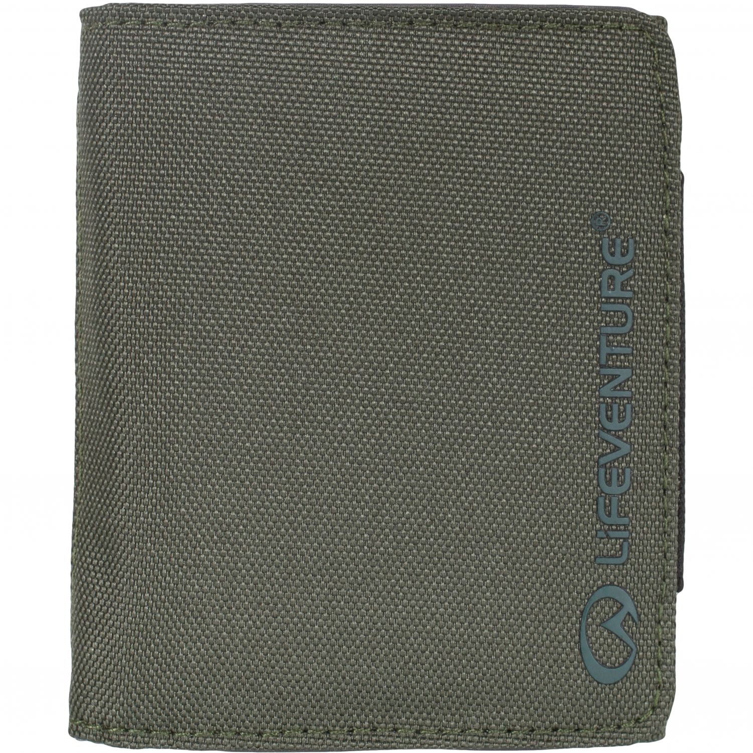 Carteira RFID Lifeventure em materiais reciclados, verde azeitona